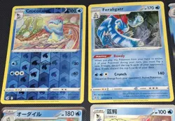 9 Card Lot (See Pics For All) Totodile Feraligatr & Croconaw Pokemon TCG - Image 4