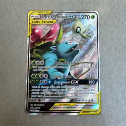 Pokemon Celebi & Venusaur GX TAG TEAM SM167 Promo Holo English Card - Image 1