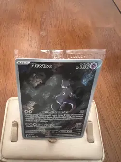 Pokemon TCG Mewtwo SVP 151 Black Star Promo Card 052 Holo - Image 2