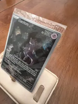 Pokemon TCG Mewtwo SVP 151 Black Star Promo Card 052 Holo - Image 3