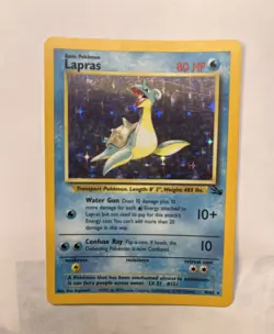 LAPRAS POKEMON 10/62 1999 HOLO INVESTMENT CARD - Image 1