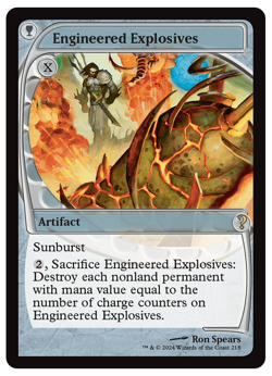 MTG - FOIL Engineered Explosives - Mystery Booster 2 Future Sight (MB2) - M/NM - Image 1