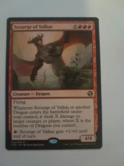 Scourge of Valkas NM/M Iconic Masters Magic the Gathering MTG - Image 1