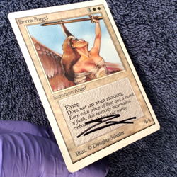 SERRA ANGEL UNLIMITED uncommon Magic the Gathering Signed - Image 4