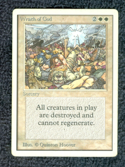 WRATH OF GOD UNLIMITED rare Magic the Gathering - Image 1