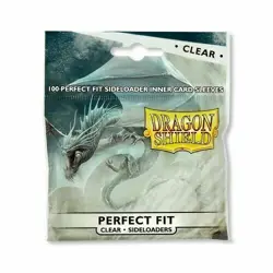 Dragon Shield CLEAR PERFECT FIT SIDE LOADER 100 ct sleeves MAGIC POKEMON MTG - Image 1