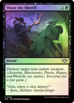 MTG - Shoot the Sheriff - Foil - OTJ - Magic the Gathering - Image 1