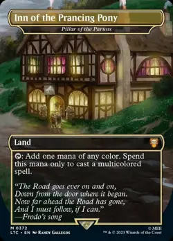 1x Inn of the Prancing Pony (Pillar of the Paruns) (372) ~~ Borderless - Foil NM - Image 1