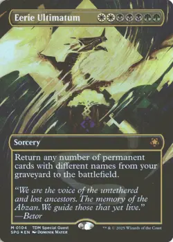 MTG Eerie Ultimatum (0104) *Foil* Borderless Special Guest MT/NM Free Ship - Image 1
