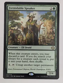 Normal Formidable Speaker 176 Lorwyn Eclipsed Mtg NM - Image 1