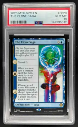 2025 Magic The Gathering Spider-Man The Clone Saga Rare #0028 PSA 10 - Image 1