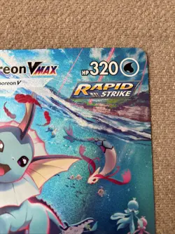 Jumbo Vaporeon VMAX SWSH182 NM 2021 Oversized Pokemon Card Premium Collection - Image 3