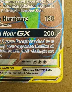 Pokemon Rowlet & Alolan Exeggutor GX 214/236 Ultra Rare Full Art Holo Tag Team - Image 4