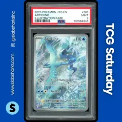 2025 POKEMON JOURNEY TOGETHER #161/159 ARTICUNO ILLUSTRATION RARE PSA 9 - Image 1