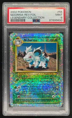 2002 Pokemon Legendary Collection Nidorina Reverse Holo #55/110 PSA 9 - Image 1
