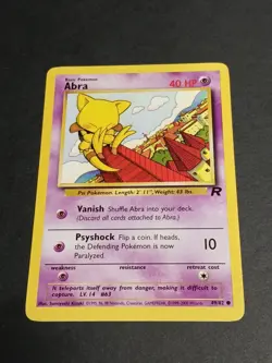 Pokemon Abra 49/82, Dark Kadabra 39/82 Team Rocket Non Holo - Image 3