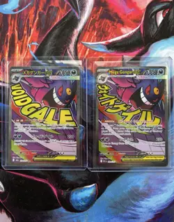 Pokemon TCG Mega Gengar EX Mega Attack Rare lot of 2 English & Japanese - Image 1