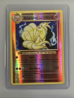 Pokemon XY Evolutions Ninetails Reverse Holo #15/108 2016 - Image 1