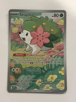 Pokemon TCG - Shaymin - Destined Rivals 185/182 Illustration Rare Full Art Holo - Image 1