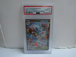 PSA 10 2025 Pokemon Mega Evolution #179 Mega Lucario Special Illustration Rare - Image 1