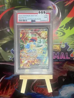 Pokemon Keldeo ex Sv: White Flare Special Illustration Rare Holo 167/086 PSA 9 - Image 1