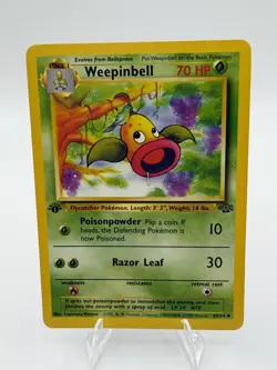 Vintage 1st Edition Pokemon TCG Weepinbell #48/64 1999 - Image 1