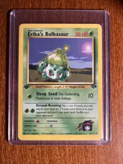 [NM/MINT] 2000 Pokemon Gym Challenge Erika's Bulbasaur 1st Edition #39/132 - Image 1