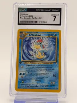 Pokemon Croconaw Neo Genesis - 1st Ed. 31/111 CGC 7 - Image 1