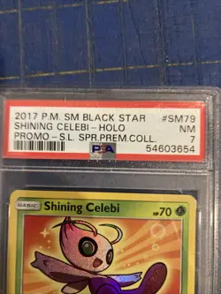 Pokemon TCG Shining Celebi SM79 Black Star Promo Holo Rare PSA 7 MINT 🔥 - Image 3