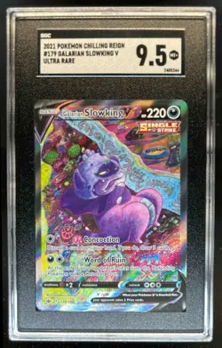 2021 Pokemon SWSH Chilling Reign Galarian Slowking V Ultra Rare #179/198 SGC 9.5 - Image 1