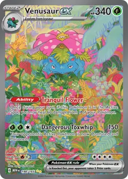 Venusaur ex - 198/165 - 151 English SIR - NM - Pokemon - Read Desc. - Image 1