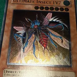 Yugioh Ultimate Insect LV7 TLM-EN010 Ultimate Rare 1st Ed. NM Lost Millennium - Image 3