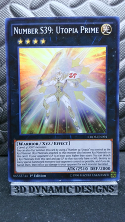 | Yugioh Number S39: Utopia Prime CROS-EN094 1st Edition Super Rare VLP 🔥 | - Image 1