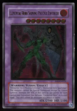 Elemental HERO Shining Phoenix Enforcer EOJ-EN033 EURO Ultimate Rare Yu-Gi-Oh - Image 1