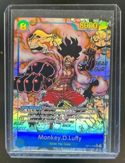 2025 One Piece A Fist of Divine Speed Monkey.D.Luffy Manga Alt Art #OP11-058 - Image 1