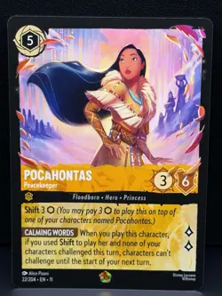 Pocahontas Peacekeeper (Legendary) Disney Lorcana Winterspell 22/204 - Image 1
