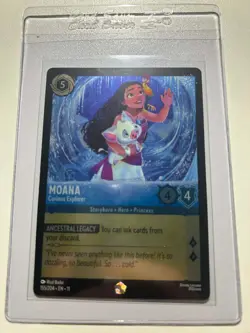 Disney Lorcana Winterspell COLDFOIL #155/204 Moana - Curious Explorer |Legendary - Image 1