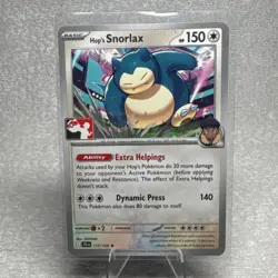 Pokemon Hop's Snorlax 117/159 Prize Pack Series Cards Rare English TCG - Image 1