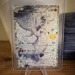 Reshiram 113/114 Celebrations Classic Collection Full Art Holo Pokemon Card - Image 1