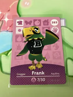 #283 Frank AUTHENTIC Nintendo Animal Crossing Amiibo NFC Card Series 3 - Image 1