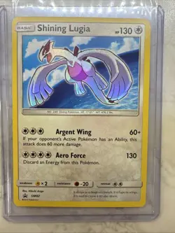 Pokemon TCG Shining Lugia Black Star Promo Card SM82 - Image 1