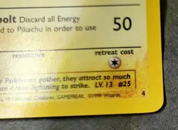WOTC Black Star Promotional Pokemon Card Pikachu #4 - Image 5