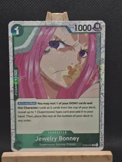Jewelry Bonney Pirate Foil ST02-007 C Premium Booster -The Best- Vol. 2 Card NM - Image 1