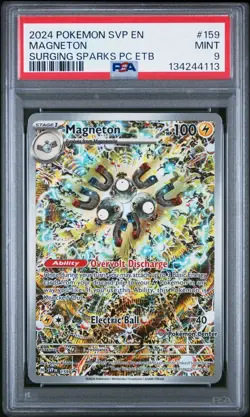2024 POKEMON CENTER SVP EN MAGNETON SURGING SPARKS PC ETB STAMPED PROMO PSA 10 - Image 1