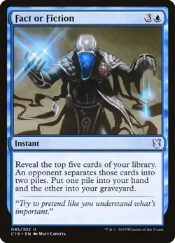 Fact or Fiction Commander 2019 Light Play MTG Magic DNA GAMES - Image 1