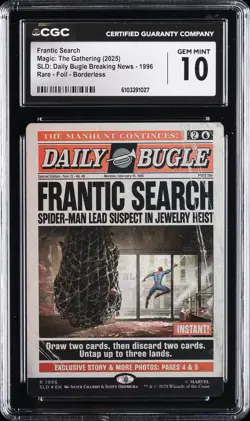 2025 MAGIC: THE GATHERING SLD DAILY BUGLE #1996 FRANTIC SEARCH CGC 10 - Image 1