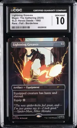 2025 MAGIC: THE GATHERING SLD: HEROIC DEEDS #1992 LIGHTNING GREAVES CGC 10 - Image 1