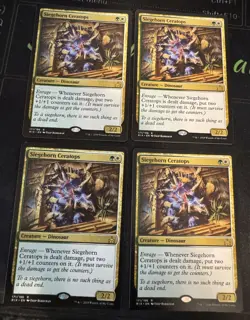 Siegehorn Ceratops X4 Rivals of Ixalan MTG Magic the Gathering - Image 1