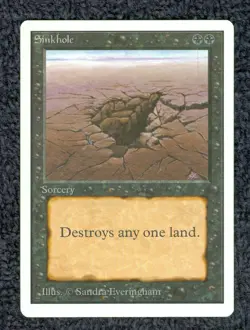 SINKHOLE UNLIMITED Magic the Gathering Unplayed Near Mint - Image 1