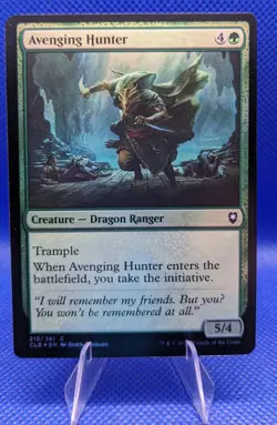 MTG FOIL Avenging Hunter - Commander Legends: Battle for Baldur's Gate - Image 1